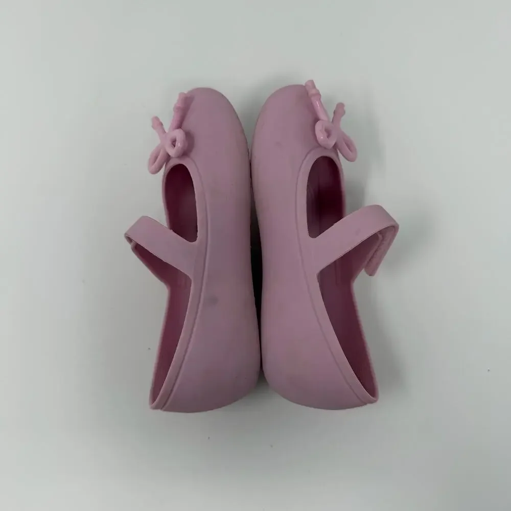 Crocs Kids Pink Bow Mary Jane Flats C10